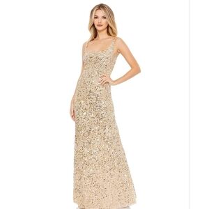 MacDuggal 10705 Slip Beaded Dress 8 NWT